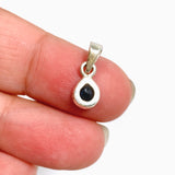 Sapphire Teardrop Faceted Pendant PPGJ1215