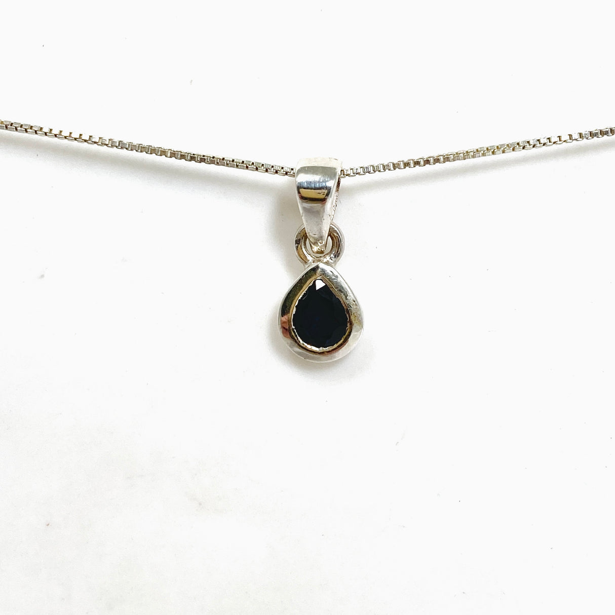 Sapphire Teardrop Faceted Pendant PPGJ1215