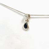 Sapphire Teardrop Faceted Pendant PPGJ1215