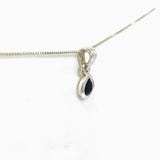 Sapphire Teardrop Faceted Pendant PPGJ1215