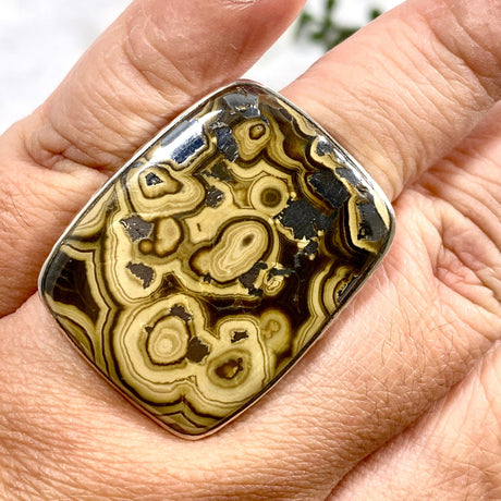 Schalenblende rectangle ring s.10 KRGJ1653 - Nature's Magick