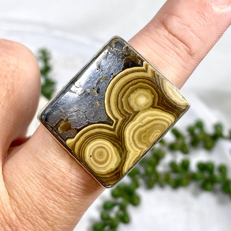 Schalenblende rectangle ring s.9 KRGJ1652 - Nature's Magick