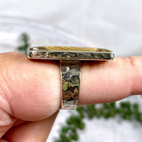 Schalenblende rectangle ring s.9 KRGJ1652 - Nature's Magick