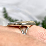 Schalenblende teardrop ring s.10 KRGJ1645 - Nature's Magick