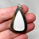 Scolecite Teardrop Pendant in a Decorative Setting KPGJ4509 - Nature's Magick