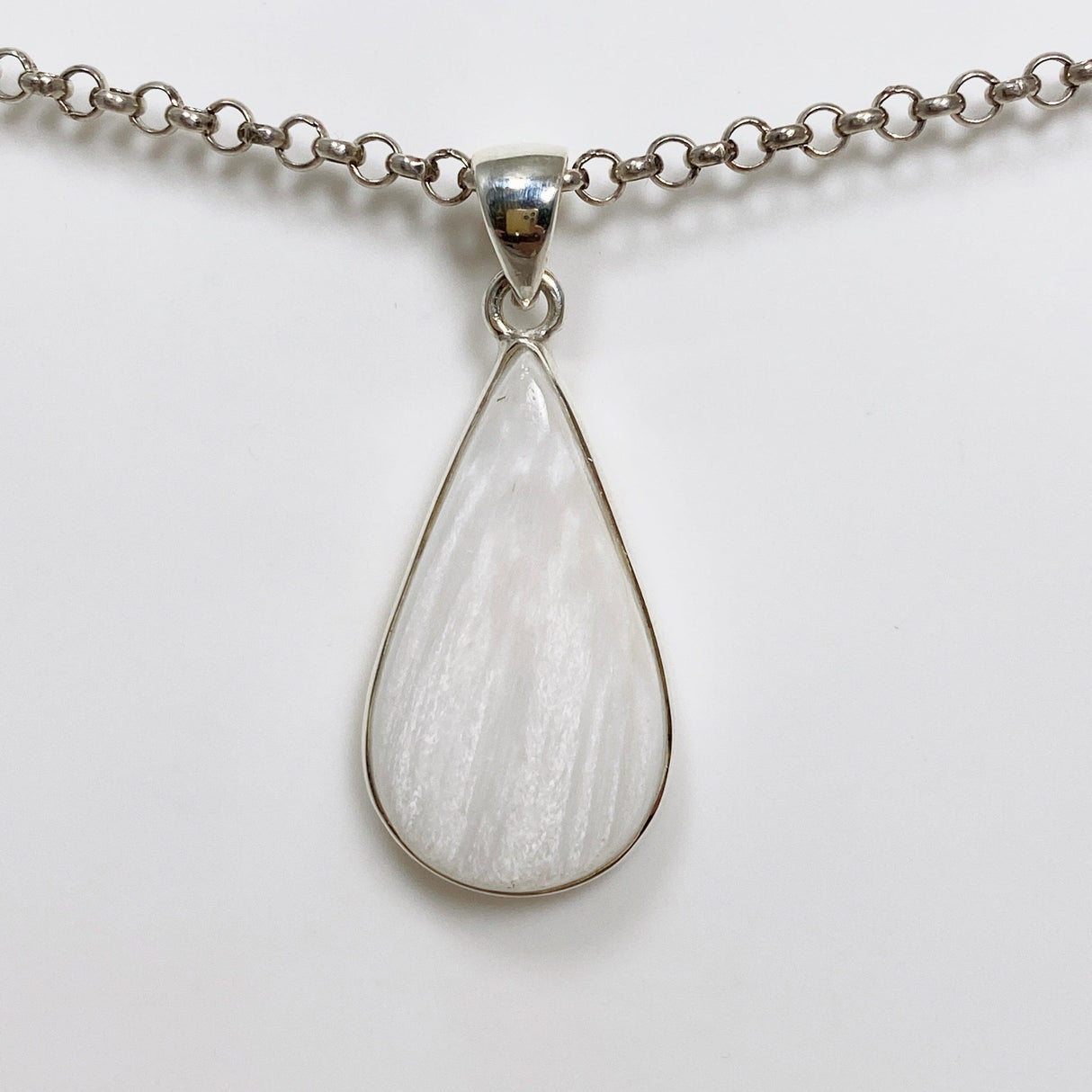 Scolecite Teardrop Pendant KPGJ4510 - Nature's Magick