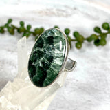 Seraphinite oval ring s.10 KRGJ1636 - Nature's Magick