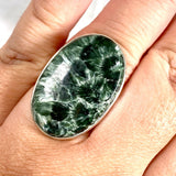 Seraphinite oval ring s.10 KRGJ1636 - Nature's Magick