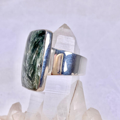 Seraphinite rectangular ring s.12 KRGJ2828 - Nature's Magick