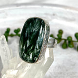 Seraphinite rectangular ring s.8 KRGJ516 - Nature's Magick