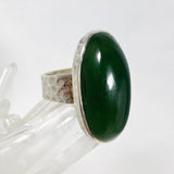 Serpentine Beaten Band Oval Ring Size 8.5 KRGJ1457 - Nature's Magick