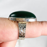 Serpentine Beaten Band Oval Ring Size 8.5 KRGJ1457 - Nature's Magick