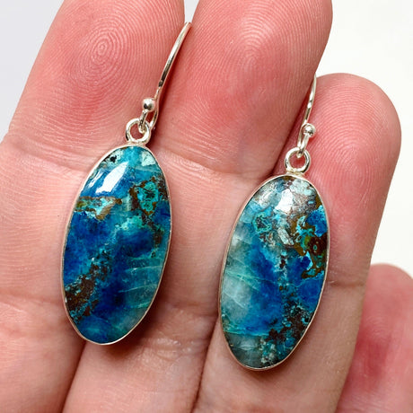 Shattuckite Oval Earrings KEGJ1491 - Nature's Magick