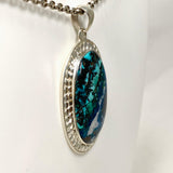 Shattuckite Oval Pendant in a Decorative Setting KPGJ4420 - Nature's Magick