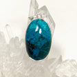 Shattuckite Oval Pendant in a Hammered Setting KPGJ4414 - Nature's Magick