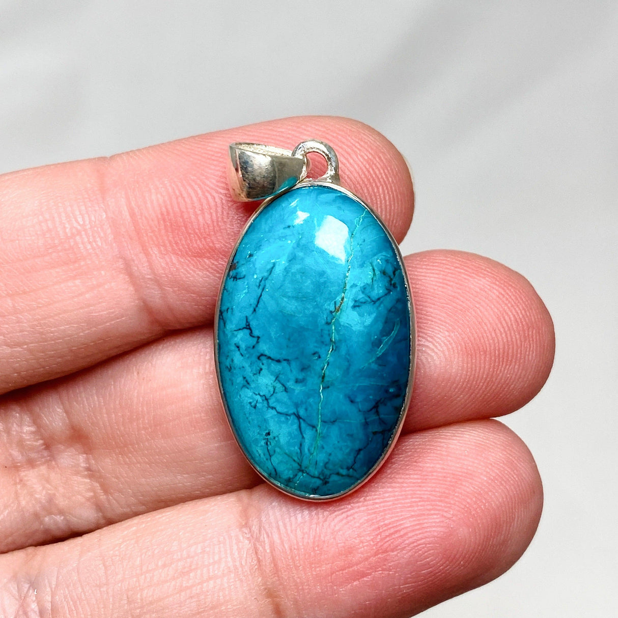 Shattuckite Oval Pendant KPGJ4413 - Nature's Magick