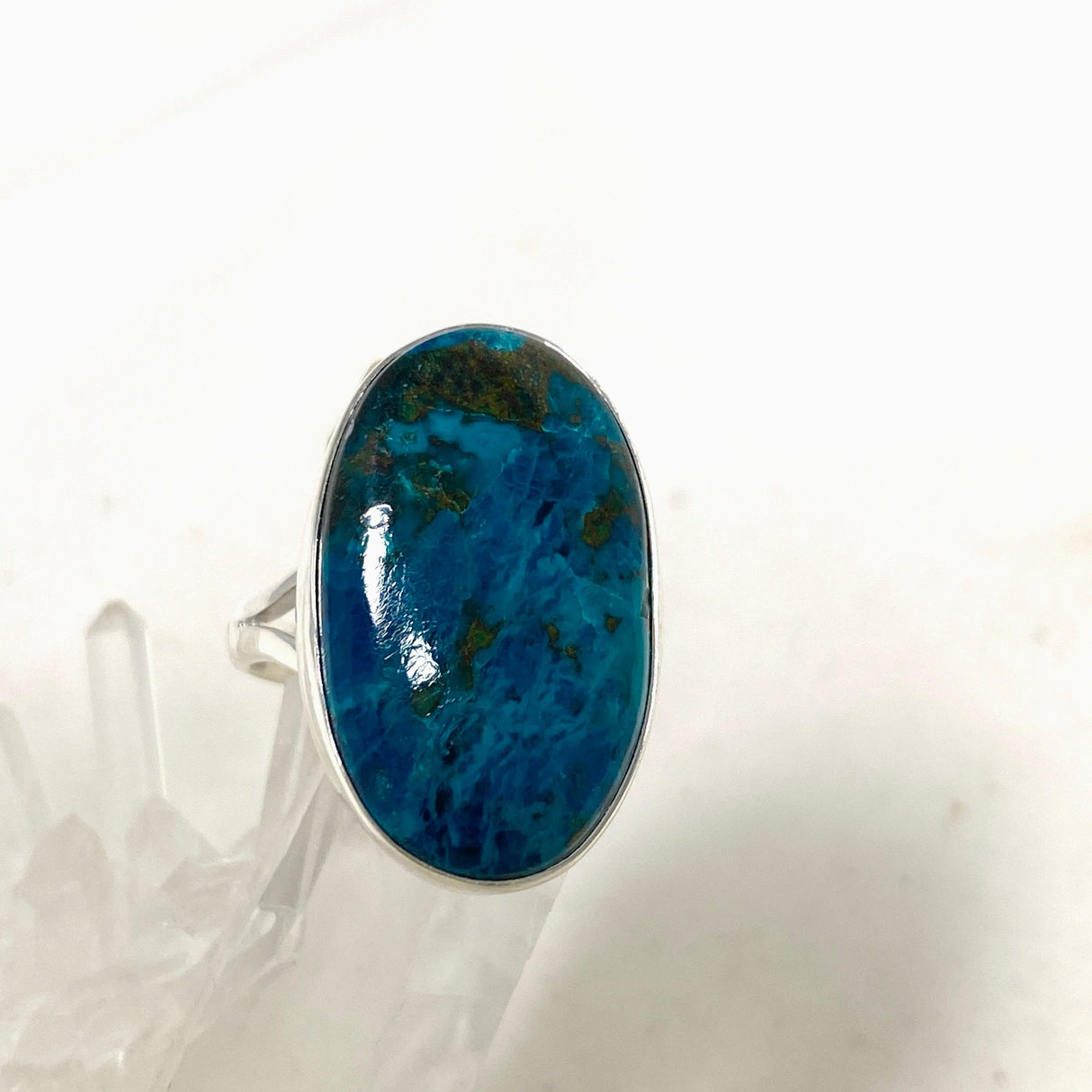 Shattuckite Oval Split Band Ring Size 11 KRGJ3231 - Nature's Magick