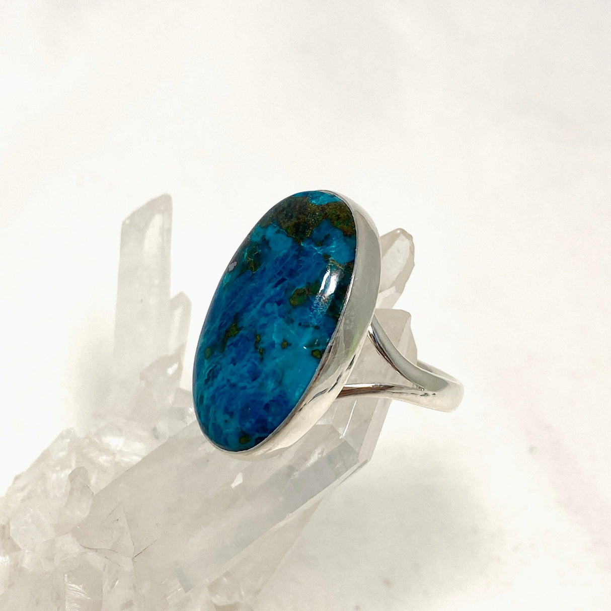 Shattuckite Oval Split Band Ring Size 11 KRGJ3231 - Nature's Magick