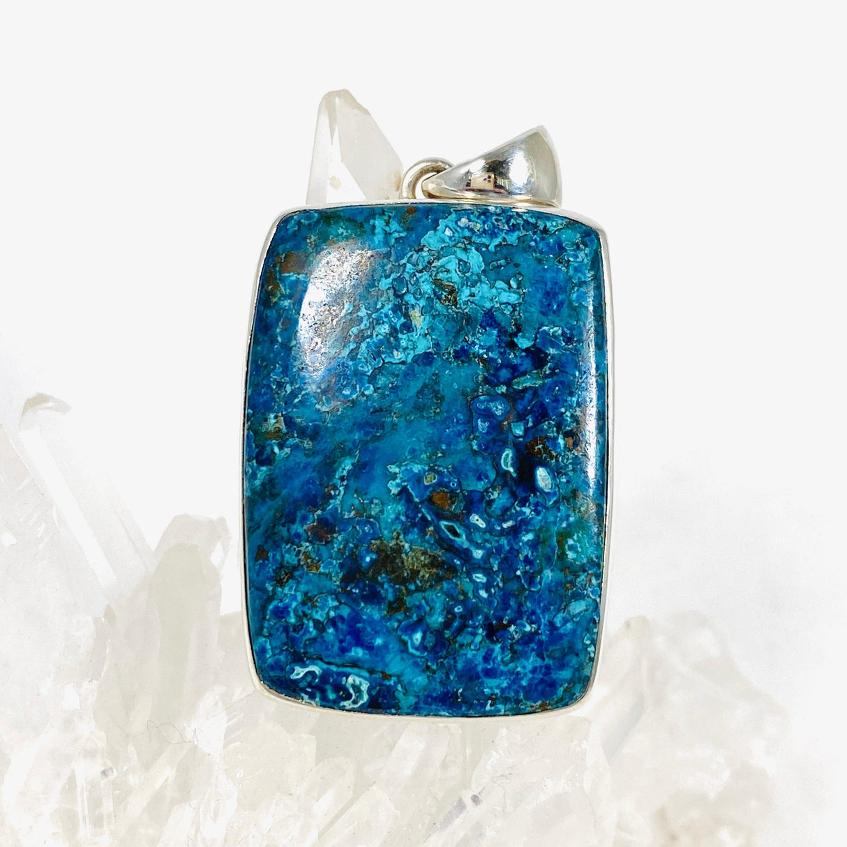 Shattuckite Rectangular Pendant KPGJ3191 - Nature's Magick