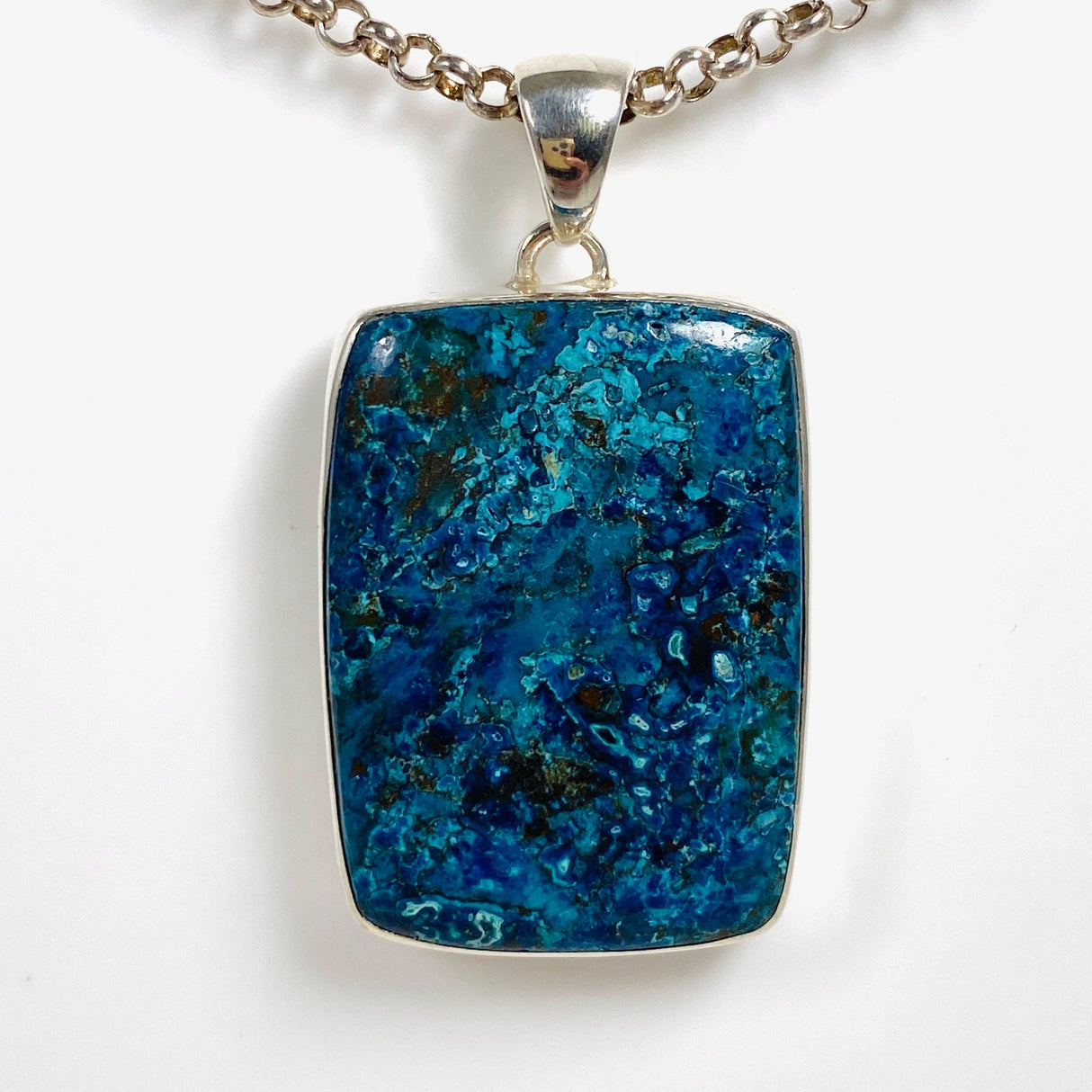 Shattuckite Rectangular Pendant KPGJ3191 - Nature's Magick