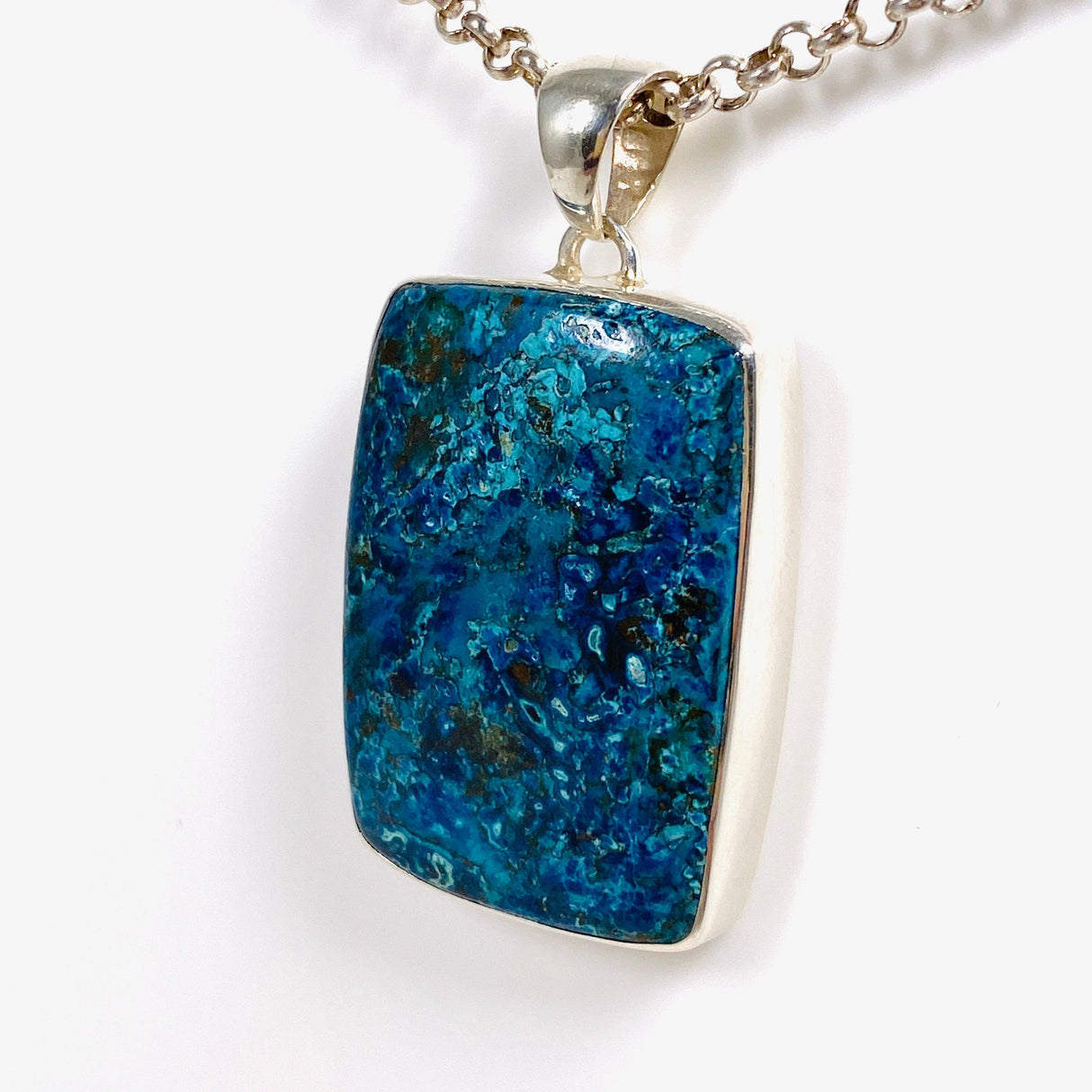 Shattuckite Rectangular Pendant KPGJ3191 - Nature's Magick