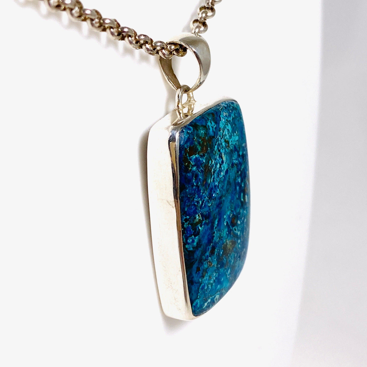 Shattuckite Rectangular Pendant KPGJ3191 - Nature's Magick