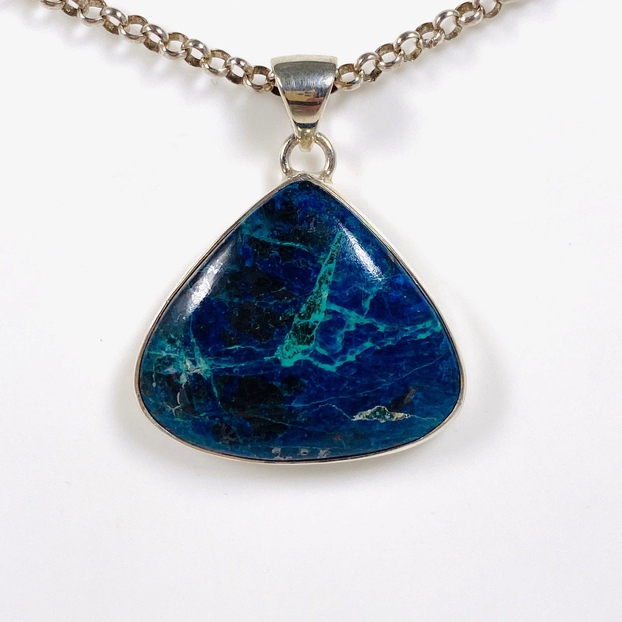 Shattuckite teardrop pendant KPGJ3188 - Nature's Magick