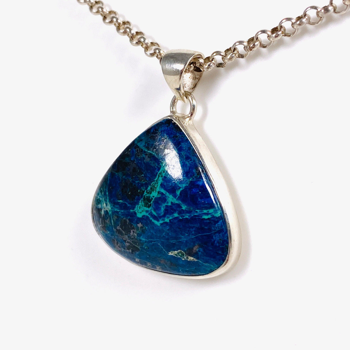 Shattuckite teardrop pendant KPGJ3188 - Nature's Magick