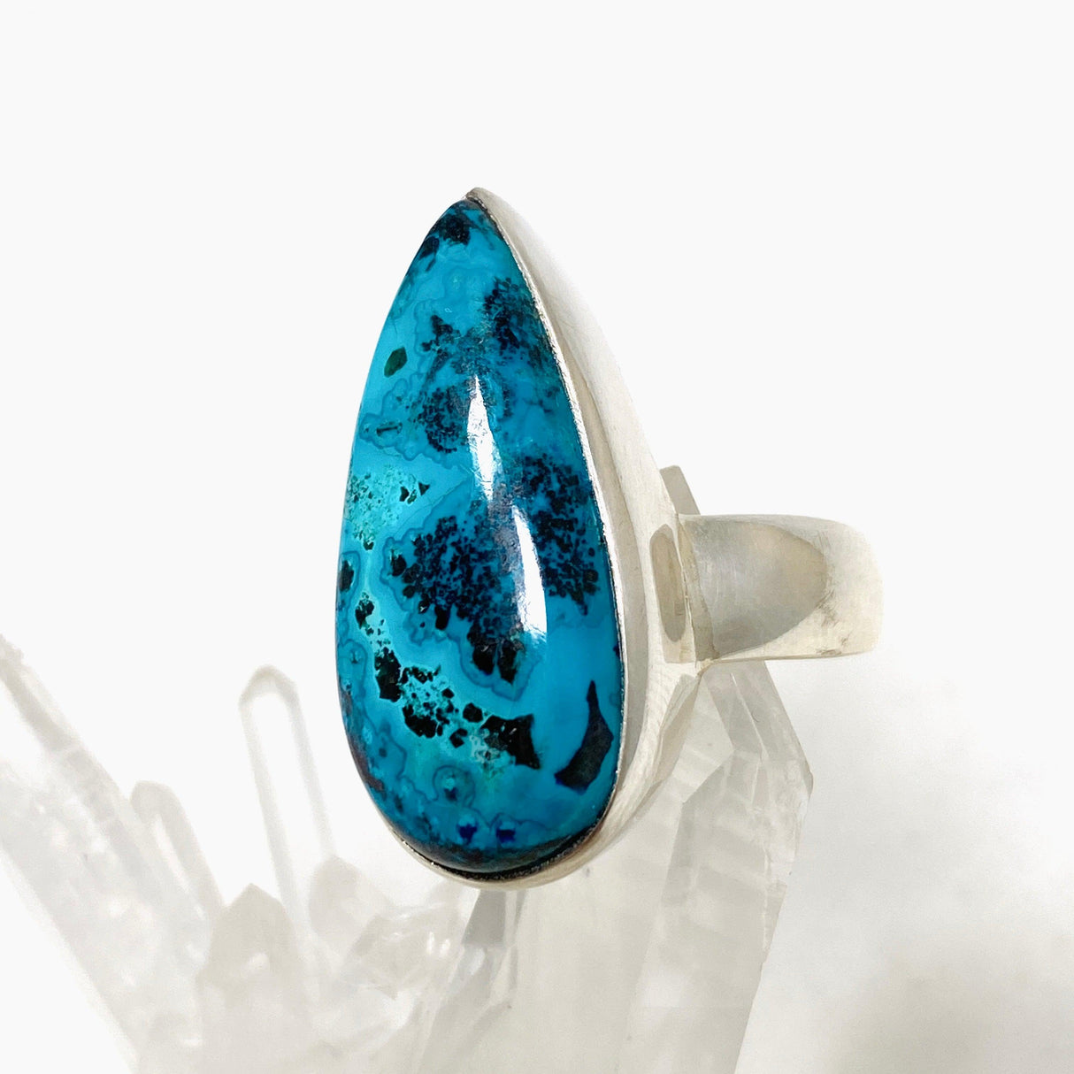 Shattuckite Teardrop Ring Size 11 PRGJ436 - Nature's Magick