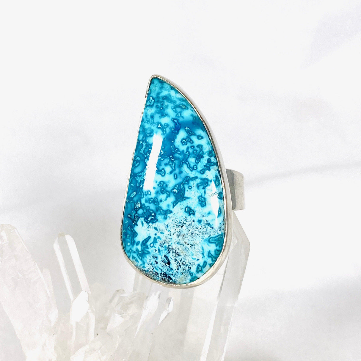 Shattuckite teardrop ring Size 9 KRGJ2512 - Nature's Magick