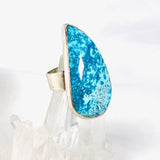 Shattuckite teardrop ring Size 9 KRGJ2512 - Nature's Magick