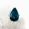 Shattuckite Teardrop Ring with a Hammered Band Size 8 KRGJ3220 - Nature's Magick