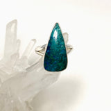 Shattuckite Teardrop Split Band Ring Size 8 KRGJ3222 - Nature's Magick