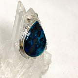 Shattuckite with Cuprite Teardrop Pendant in a Decorative Setting KPGJ4429 - Nature's Magick