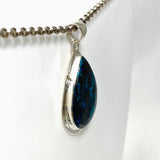 Shattuckite with Cuprite Teardrop Pendant in a Decorative Setting KPGJ4429 - Nature's Magick