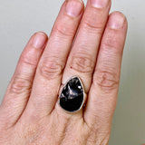 Shungite Teardrop Raw Ring Size 8 PRGJ790