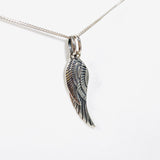 Silver Double Wing Necklace NK419 925 - Nature's Magick