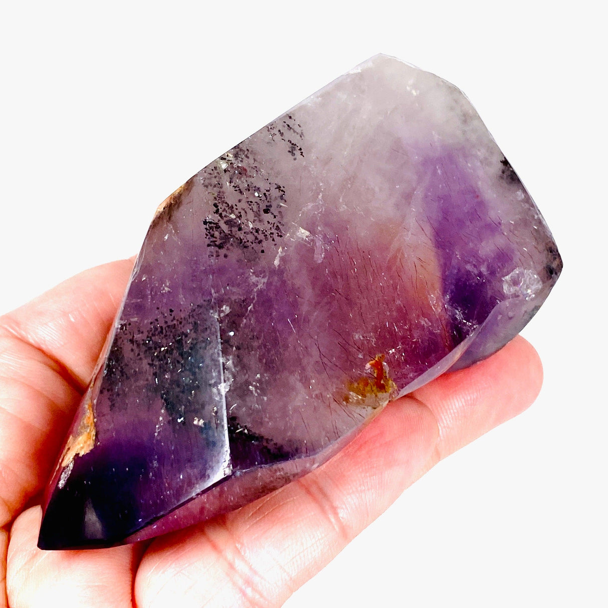 Smokey Amethyst with Lepidocrocite inclusions polished crystal CR3534 - Nature's Magick