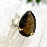 Smokey Quartz checkerboard faceted teardrop s.9.5 KRGJ966 - Nature's Magick