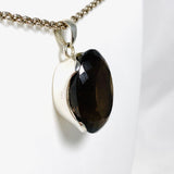 Smokey Quartz Faceted Oval Pendant KPGJ3855 - Nature's Magick