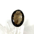 Smokey Quartz Faceted Oval Ring Size 8 KRGJ2913 - Nature's Magick