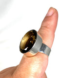 Smokey Quartz Faceted Oval Ring Size 9 KRGJ2910 - Nature's Magick