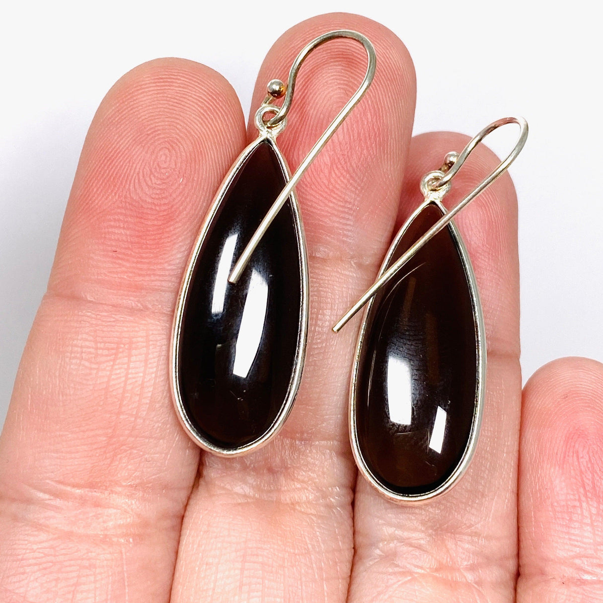 Smokey Quartz Faceted Teardrop Earrings KEGJ1345 - Nature's Magick