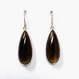 Smokey Quartz Faceted Teardrop Earrings KEGJ1345 - Nature's Magick