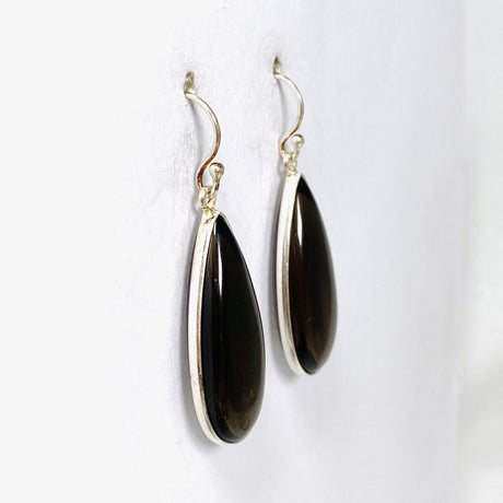 Smokey Quartz Faceted Teardrop Earrings KEGJ1345 - Nature's Magick