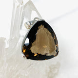 Smokey Quartz Faceted Triangular Pendant KPGJ3849 - Nature's Magick