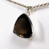 Smokey Quartz Faceted Triangular Pendant KPGJ3849 - Nature's Magick