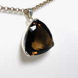 Smokey Quartz Faceted Triangular Pendant KPGJ3849 - Nature's Magick