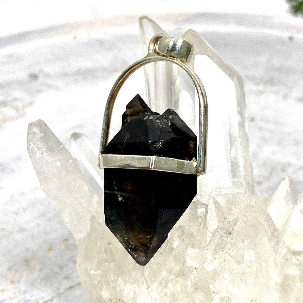 Smokey Quartz Mooralla raw pendant PPGJ436 - Nature's Magick