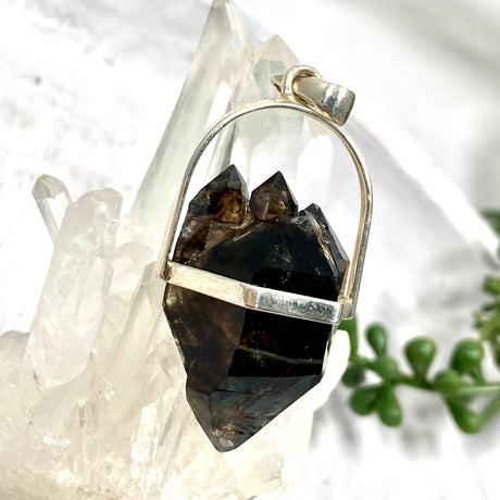 Smokey Quartz Mooralla raw pendant PPGJ436 - Nature's Magick